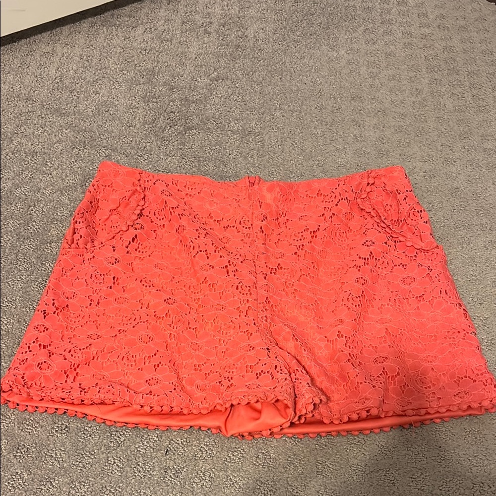 Coral Lace Women's Shorts - Picture 2 of 2